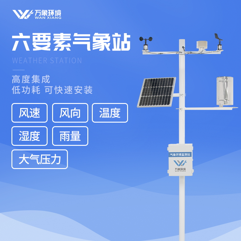 新型六要素自动气象站提醒大寒带来雨雪天气
