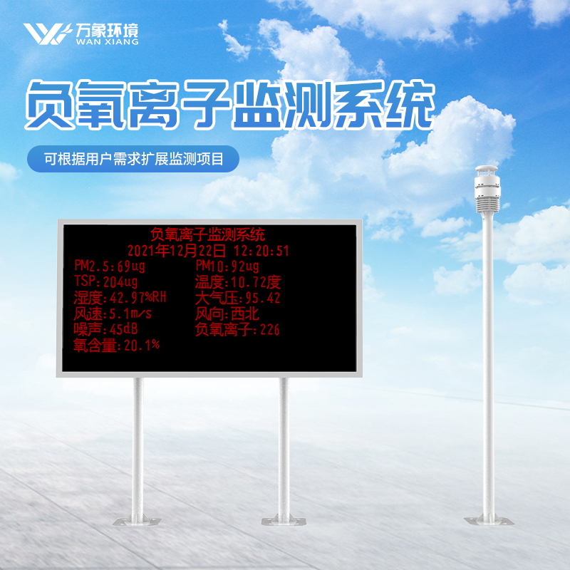 负氧离子景区森林监测系统介绍