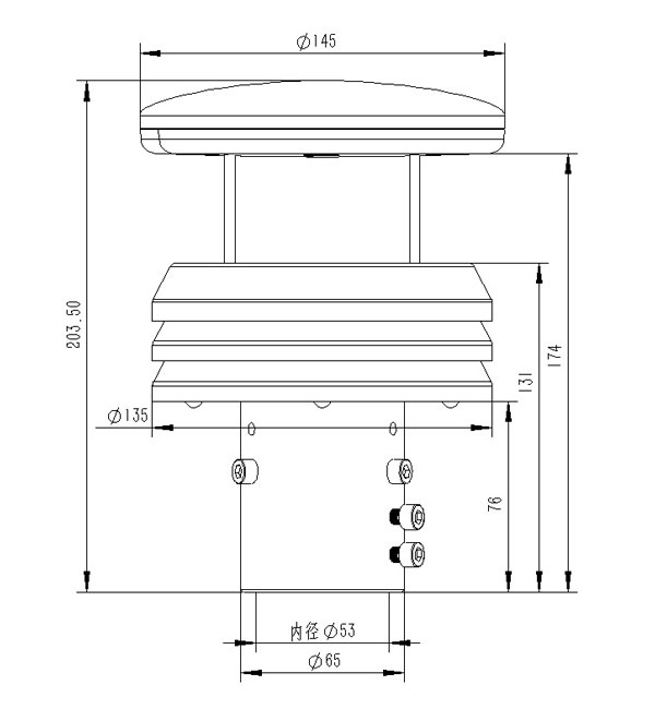 金属款气象传感器