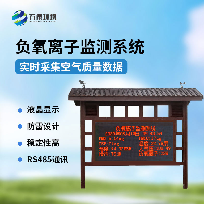 景区负氧离子环境监测系统,景区空气质量监测必备工具