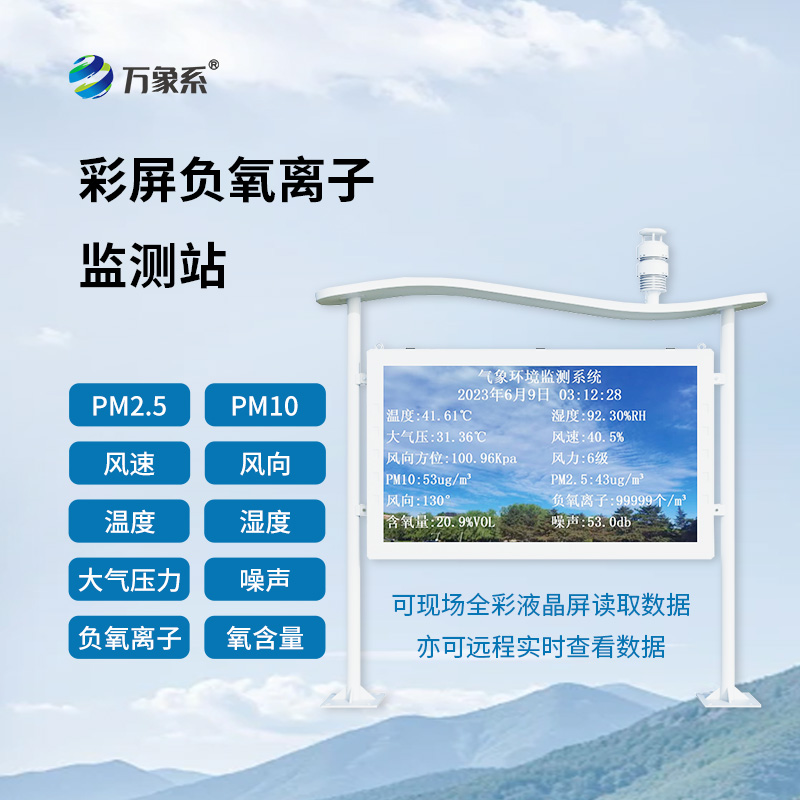 高智能一体化负氧离子监测站:从“感官判断”到“数据呈现”