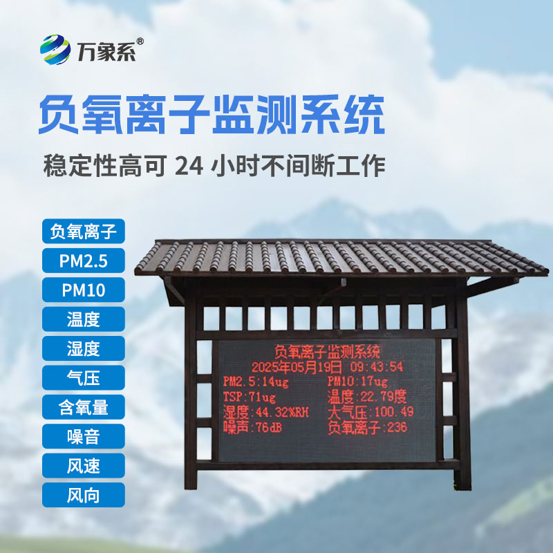 公园负氧离子监测系统