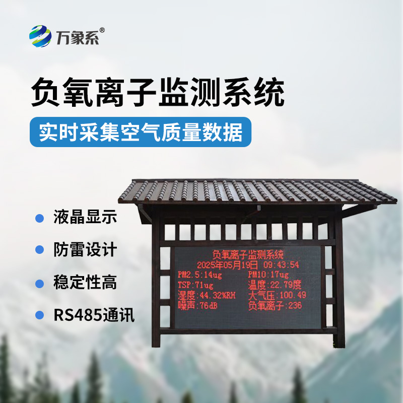 公园负氧离子监测系统